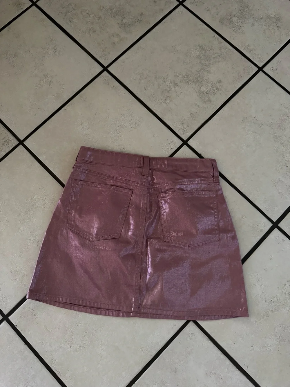 GAP Girls Metallic Rose Pink Mini Skirt
